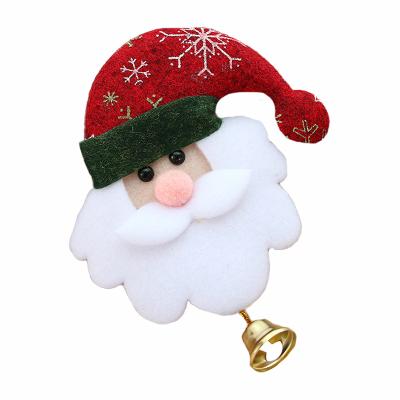 China Wholesale New Christmas Manufacturer Promotional Tree Pendant Bell Santa Claus Elk Snowman Ornaments Small Bell Doll Toys Gifts for sale