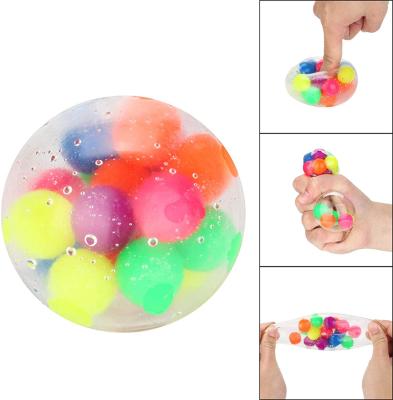 China Toy Soft Toy Wholesale Soft Water Beads Trigger Squeezing Balls Novelty Soft Hand Grip Squeeze Ball Relieve Worry Duct Mood Toys For Kids for sale