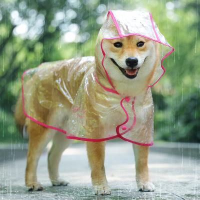 China Neutral Hot Selling EVA Waterproof Dogs Transparent Raincoat Pet Pet For Dog Raincoat for sale