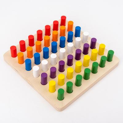 China Baby Toys Wooden Rainbow Game Building Block Music Model Learning Toys Educational Toys for sale