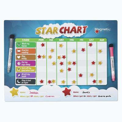 China Letter Encourage Learning Innovations Magnetic Star Chart For Kids Reward Good Behavior For Boys And Girls for sale