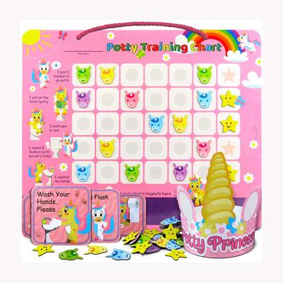 China Magnetic Letter Reward Chart for Toddlers Toilet Motivational Training for Girls for sale