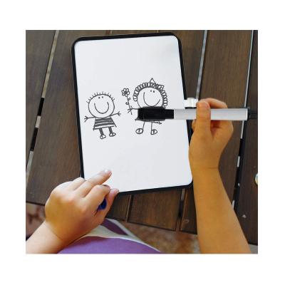 China School Teaching Children's Portable Teaching Whiteboard Double Side Magnetic Dry Erase Lapboard With Black Frame for sale