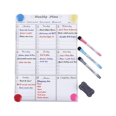 China Shape 30*40cm Custom Dry Erase Magnetic Monthly Calendar Magnetic Whiteboard for sale