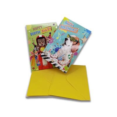 China Europe/America/Oceania Music Custom Cards Musical Greeting Card With Chip Happy Birthday Cards Sound Song for sale