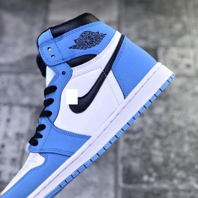 China CUSHIONING 1 aj basketball shoes good quality brand popular men women 1 retro high college aj blue N I K E shoes for sale