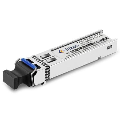 China Gigabit Ethernet 10G BIDI SFP+ 60km 1330nm DFB 1270nm APD SMF Bidirectional Optical Transceiver Module Fiber Optic Module Price for sale