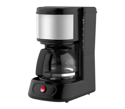 China Household high quality automatic desktop ground coffee machine small American glass drip coffee maker with low price for sale