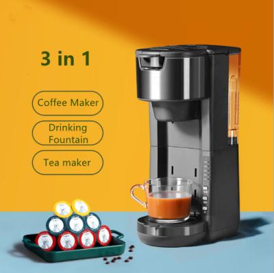 China Household 3 in 1 Electric Desktop Multi Espresso Coffee Machine K Cup Automatic Capsule Coffee Maker and Ground Coffee for sale