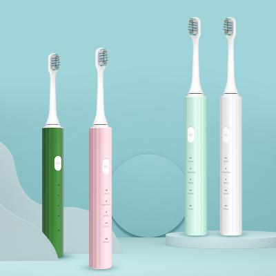 China New 2021 ABS/Aluminu Magnesium Alloy 2021 Sleek 360 Degree Ultrasonic Toothbrush USB Rechargeable Adult Electric Toothbrush for sale