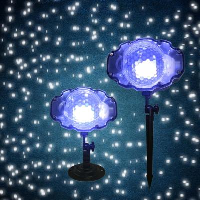 China Garden mini snow light that illuminates snowflakes, white snowflakes fly all over the sky light for garden for sale