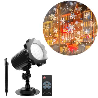 China Remote Control Outdoor Waterproof Outdoor Snowflake Projection Lamp Lights Christmas Outdoor/Indoor Projector for sale