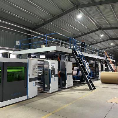 China Very High Cost Performance New Design 3/5Ply High Speed ​​Corrugated Cardboard Production Line For Cardboard Making for sale