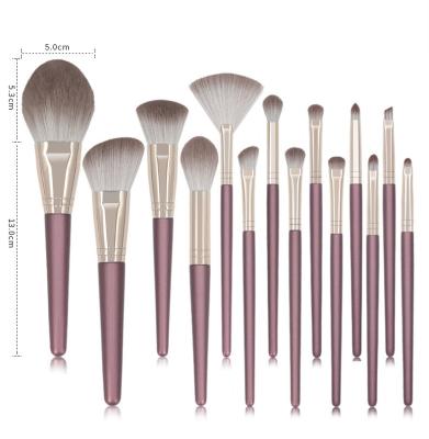 China Angular Blush 2022 New SWtyle Vegan Cosmetic Brushes 14PCS Makeup Brush Set Professional Custom Private Label for sale