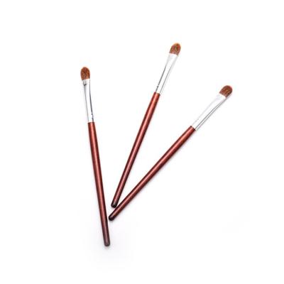 China Good Quality Animal Hair Red Wooden Brush Makeup Brush Horse Hair Stain Brush Flat Handle Head for sale