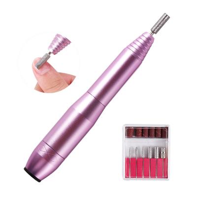 China Mini Usb Portable Powerful Nail Carbide Low Vibration E Folder Purple Cordless Portable Rechargeable Electric Burst Loud Drill for sale