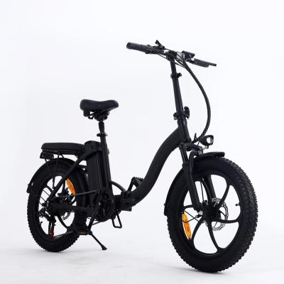 China Aluminum Alloy Foldable Electric Bike 48V 350W 20inch Ebike Lithium Battery Front Suspension Bicycle 7 Speed for sale