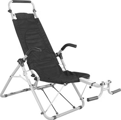 China Hot steel/polyester on TV pro ab lounger for abdominal exercise folding ab chair equipment for home gym for sale