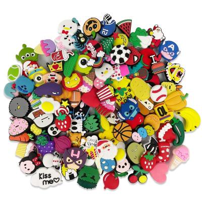 China Cute Different Custom 3D/2D Cartoon PVC Shape Charms For Shoes And Bracelet Decor Christmas Party Gifts for sale