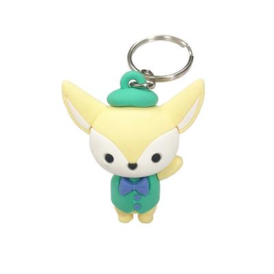 China Wholesale Welcome Customization Key Chain Rubber Bag Car Key Chain Silicone Cartoon Doll Accessories Gift 3D Doll Key Chain Pendant for sale