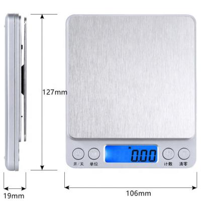 China WITH LID Digital Food Kitchen Scale Stainless Steel Electronic Weighing Balance for sale