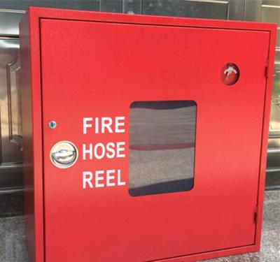 China Factory price fire fighting equipment fire hose reel box steel fire extinguisher box with fire accessories for sale