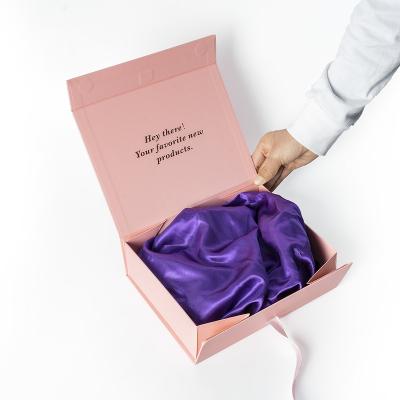 China Recyclable 2023 New arrival pink color customized size gift box paper box for sale