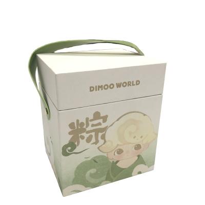 China Recyclable New arrival customized green color Copper coated paper on the gray board gift box for sale