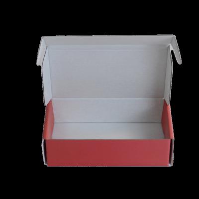 China Bio-degradable Custom logo Delivery Mail Pink box Luxury Corrugated cardboard cardboard box Cosmetics Skincare clothing dress for sale