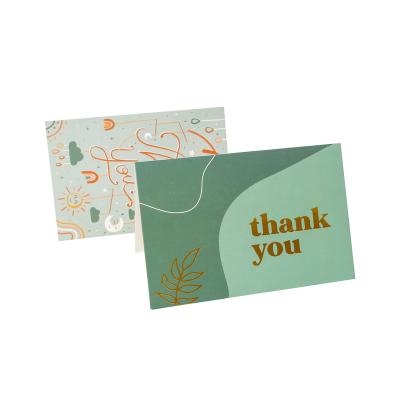 China Paper & Paperboard Custom Printed Luxury Floral Flower Business/Wedding Card Greeting Card Thank You Card With Envelopes for sale