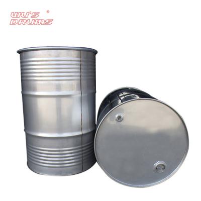 China Gasoline Maker Supply Food Grade 210l Stainless Steel Wine Barrel Drum For Oil Storage Packaging for sale