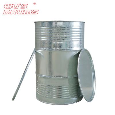 China Paint Factory Hot Sale Open Head 208l Galvanized Wire Drums for sale