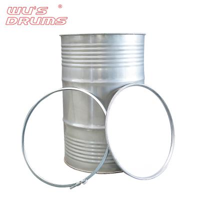 China Oil Storage 200-210L Food Grade Industrial Open Head Stainless Steel Metal Oil Barrel for sale