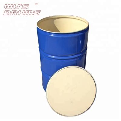 China 200 Liter Open Main Petrol Gasoline Paint Milk Transport Barrel Steel Drum for sale