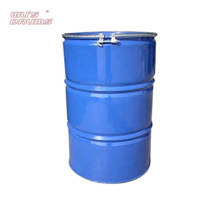 China Gasoline reconditioning open top blue plastic barrels drum, metal drums for bitumen for sale