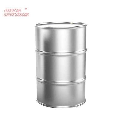 China Gasoline 200 liter stainless steel metal oil barrel empty drum for sale for sale