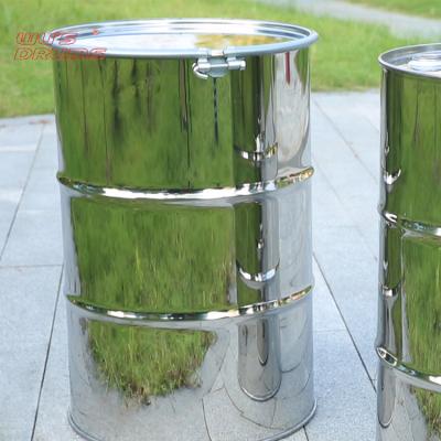 China Gasoline STS Transport Food Powder Products Closed Stainless Steel Main Barrel Drum 55 Gallon In 208L-210L for sale