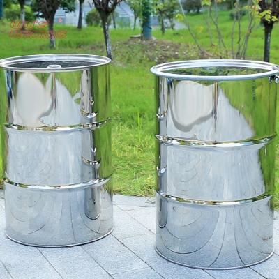 China Painting 200 Liter Metal Stainless Steel Empty Oil Can , 200 Liter Oil Can for sale