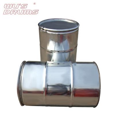 China Paint 200L Galvanized Empty Empty Steel Oil Drum 200 Liter , Open Drum Head for sale