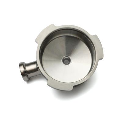 China 51mm/54mm/58mm Stainless Steel Bottomless Coffee Sustainable Portafilter With Spout for sale