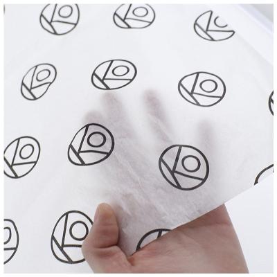 China Custom Printed Logo Moisture Proof Tissue Paper White Apparel Wrapping Tissue Paper for sale