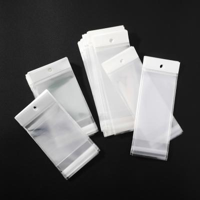 China Disposable Plastic Opp Necklace Earring Packaging Pouch Jewelry Packaging Bags For Jewelry Cards for sale