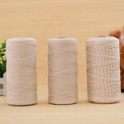 China Cotton Rope//Durable DIY Tag Label Cotton Twine Weaving Rope For Food Package for sale