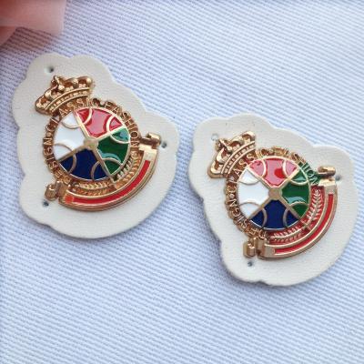 China Small Metal Leather PU Label Patch Viable Custom Cheap Prices for sale