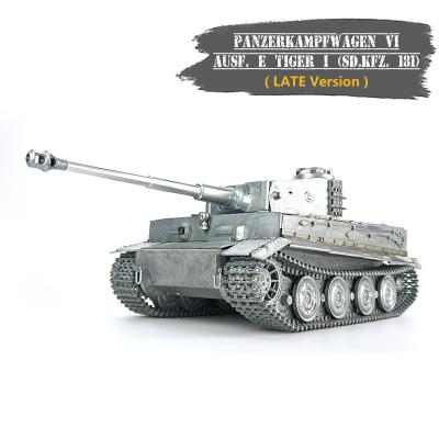 China Late RC Model 1/16 German Tiger I 2.4G RC Metal Tank Multifunctional Toy Customized Paint Smoke +Sound Tank Model for sale