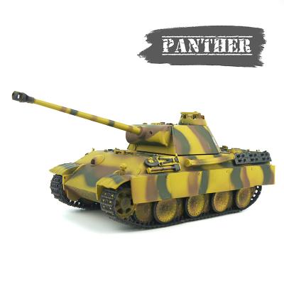 China Diecast German Model Toy 2.4G Panther RC Tank Sound +Smoke+Shooting Customized Paint Tank Toy Real Model Remote Control Tank for sale