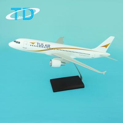 China Handmade China TUS AIR Airbus A320 1 100 Scale Resin Aircraft Model for sale