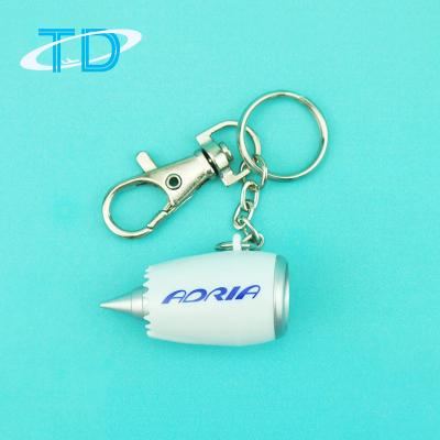 China Business Gift ADRIA Novelty Gift Item 4.5cm Plastic Flat Motor Customized Key Chain Keyring for sale