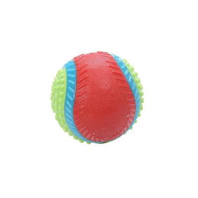 China Viable Factory Wholesale Interactive Toy Molar Puppy Funny Dog Pet Toys Training Ball Toy With Beef Flavor for sale