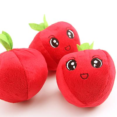 China Viable Factory Wholesale Dog Molar Chewing Teeth Plush Cleaning Interactive Fun Toys Cute Apple Shape for sale